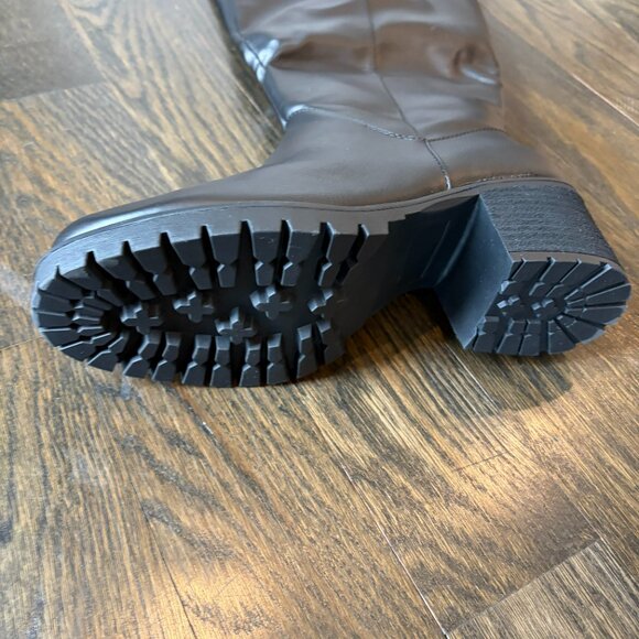 ELOQUII Elements Women's Black Boots Vegan Leather - Picture 3 of 6